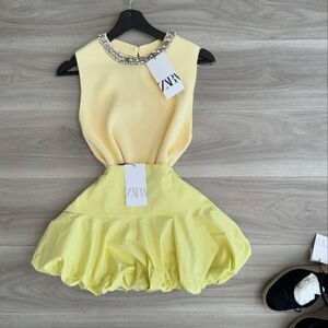 ZARA JEWEL PLAIN KNIT TOP